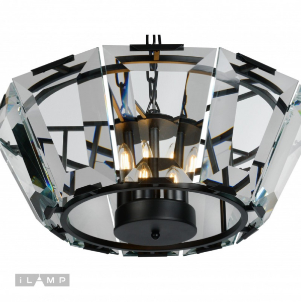 Подвесная люстра iLamp 6107-600 BK