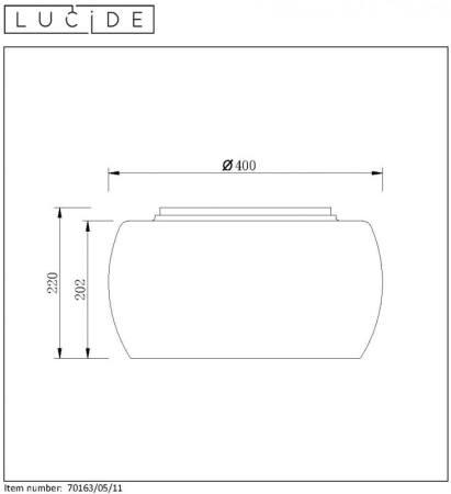 Накладной светильник LUCIDE 70163/05/11