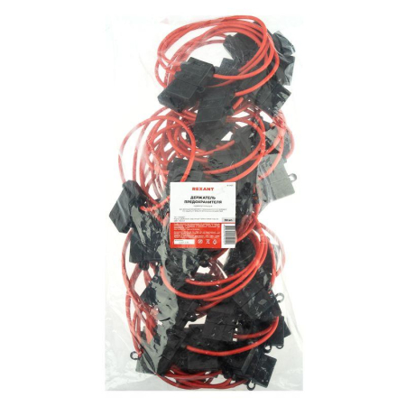 Держатель предохранителя типа Стандарт, прямоугольный, черный REXANT