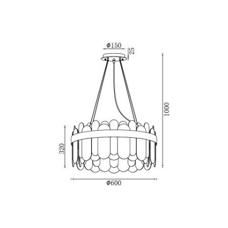 Подвесная люстра Vele Luce VL3195P12