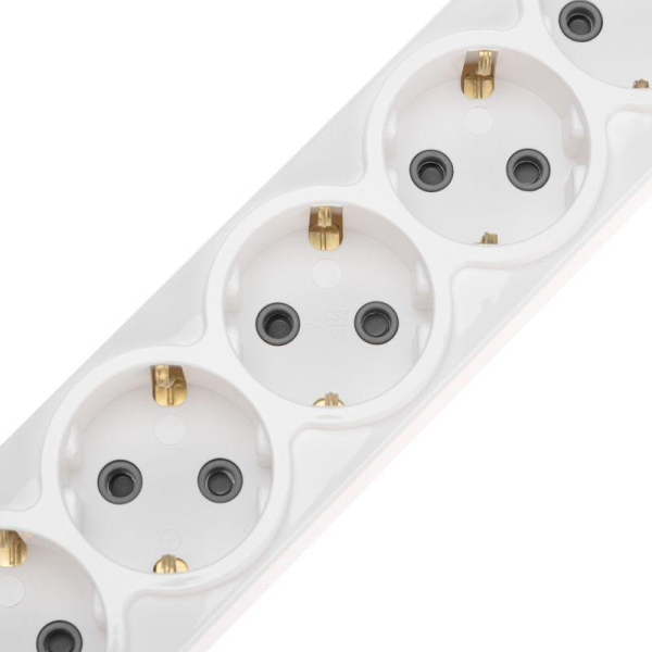 Колодка PREMIUM 6 гнезд, с/з, 2 USB, белый REXANT