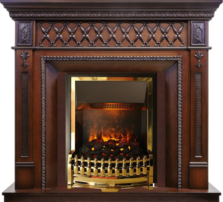 Dimplex Каминокомплект Alexandria - Махагон коричневый антик с очагом Atherton