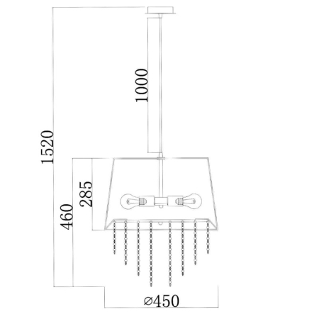 Подвесная люстра Escada 652/3S White