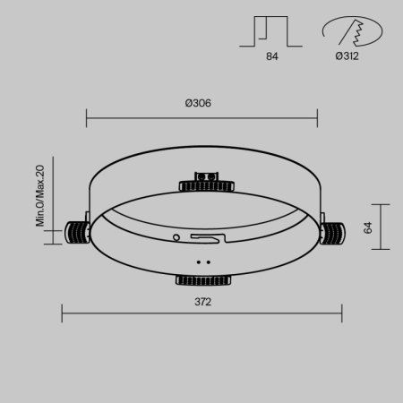 Крепеж Maytoni Technical DLA032-TRS36-W