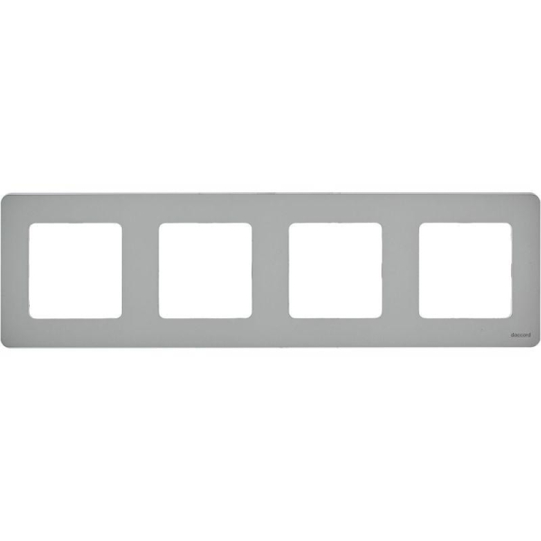 Рамка 4-м Inspiria алюм. IEK 673962