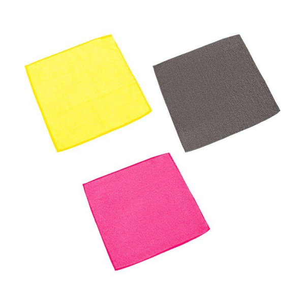 Микрофибра автомобильная, плотность  25х25см, 200 гр/м2, 6 шт. REXANT