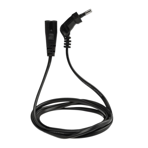 Шнур сетевой, вилка угловая СЕЕ 7/16 - разъем IEC 320 C7, кабель 2x0,75 мм², длина 1,5 метра (PVC пакет) REXANT