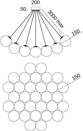 Подвесная люстра Fluorite FL1048-29P