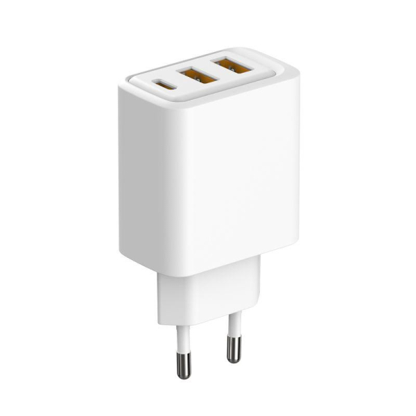 Сетевое зарядное устройство с двумя портами USB-A и одним портом USB-C, 10Вт REXANT