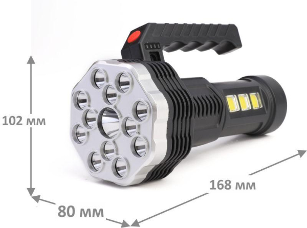 Фонарь аккумуляторный LED51537 4В 16LED 3Вт 4 реж. Micro USB черн. (бокс) Ultraflash 15193