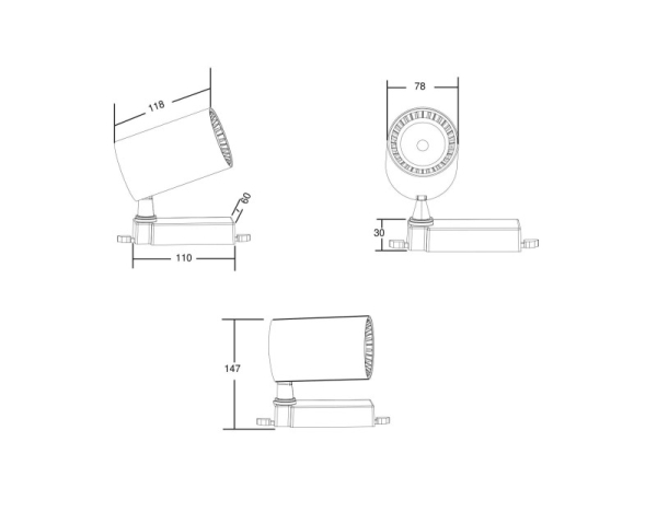 Светильник на шине Maytoni Technical TR029-3-10W3K-B