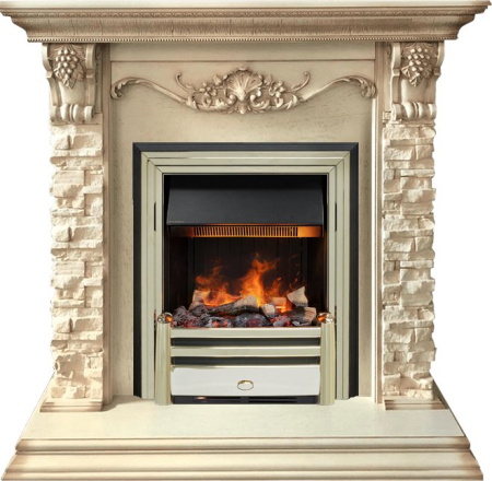 Dimplex Каминокомплект Adriana - Cлоновая кость с очагом Cavendish