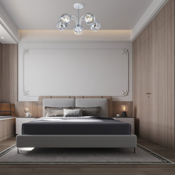 Люстра на штанге Arte Milano 326008/5A WH+CR