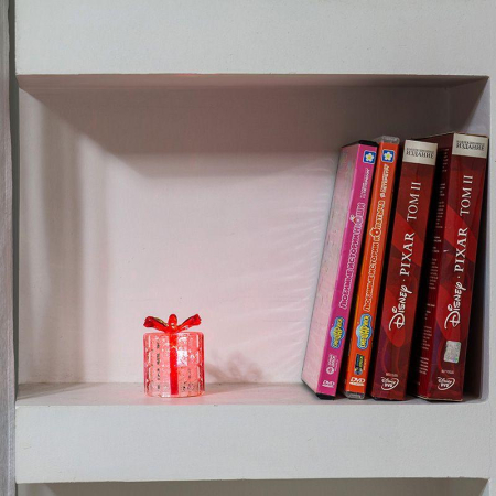 Фигура светодиодная на подставке Новогодний подарок, RGB