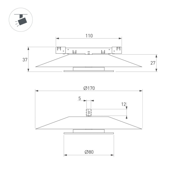 Светильник на шине Arlight 051834