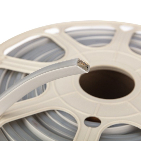 Гибкий неон 8х16мм двухсторонний 120 LED/м ЖЕЛТЫЙ 230В бухта 100м (с комплектом подключения) NEON-NIGHT