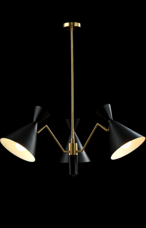 Crystal Lux Люстра Crystal Lux JOVEN SP3 GOLD/BLACK