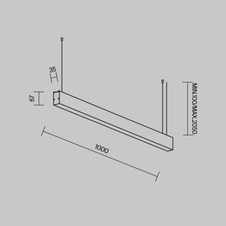 Офисный светильник Maytoni Technical LL312043
