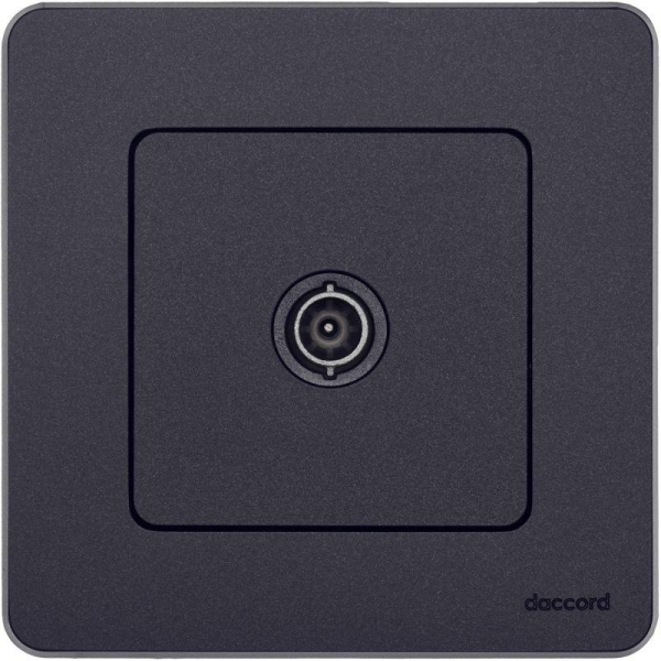 Розетка телевизионная проходная TV Inspiria 14дБ 5-862мГц механизм антрацит IEK 673863