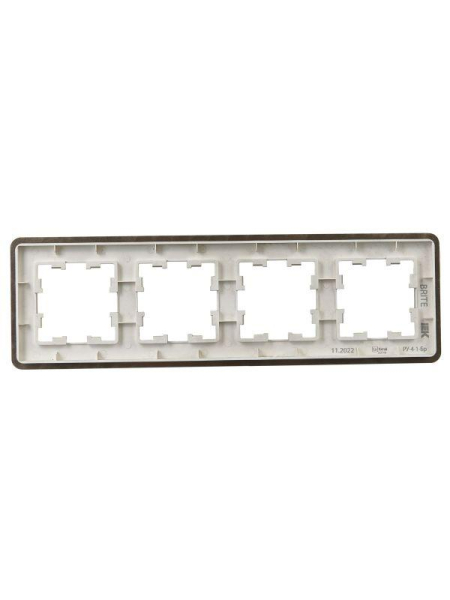 Рамка 4-м BRITE РУ-4-1-Бр метал. латунь RE IEK BR-M42-M-01-K49