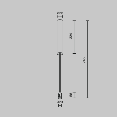 Стойка Maytoni Technical TRA159C-BB1-BS