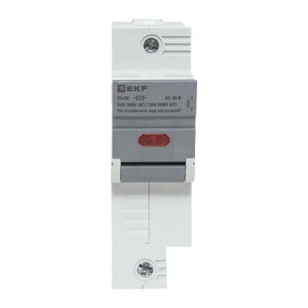 Предохранитель-разъединитель DF 22х58 1п (тип ПВЦ) EKF df221-e