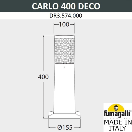 Садово-парковый светильник Fumagalli DR3.574.000.WXU1L