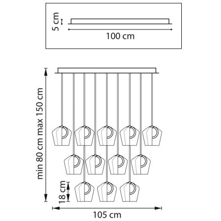 Каскадная люстра Lightstar 796349