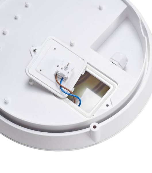 Светильник светодиодный WP 25 C 20W OP 940 D300 WH MDM 300х300х93мм 20Вт 4000К IP66 пылевлагозащ. ЖКХ с микроволнов. датчиком движения бел. Русский Свет 15072523442