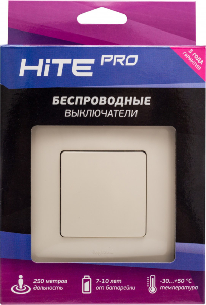 Выключатель HiTE PRO HP-LE-1-ivory