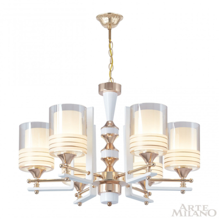 Подвесная люстра Arte Milano 306087/6 Wh/Gd