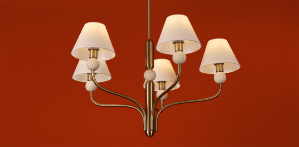 Люстра на штанге Freya FR2058PL-05BS