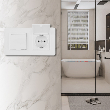 Розетка Arte Milano SET16-2-41-1x2 white