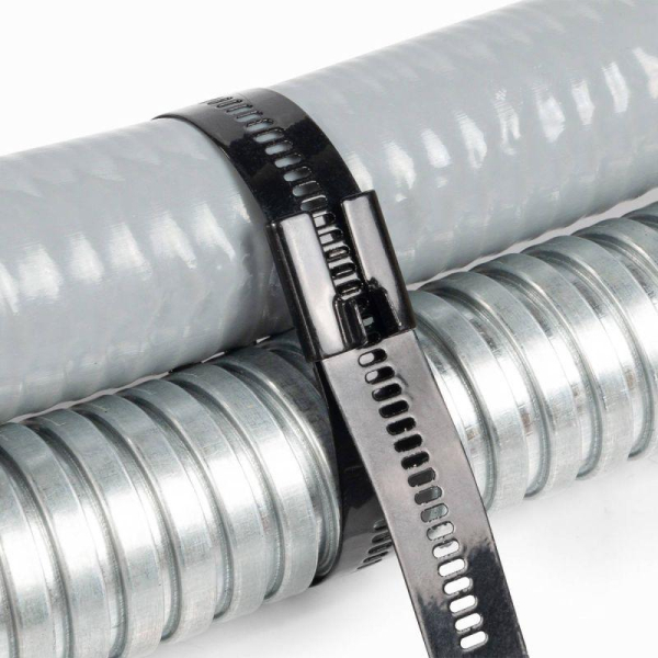 Хомут кабельный СКЛ-П (316) 7х200 стальной лестничного типа с покрытием (уп.100шт) Fortisflex 74156