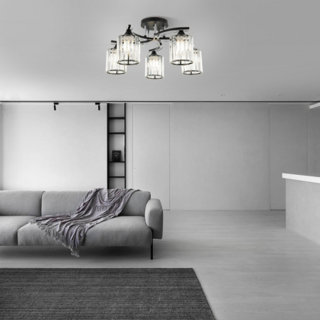 Накладная люстра Arte Milano 327103/5 BK+CR