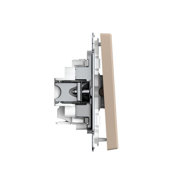 Выключатель кнопочный 1-кл. ArtGallery быстрозажим. клем. механизм песочн. SE GAL001215S