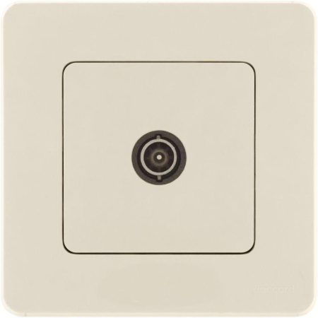 Розетка телевизионная оконечная TV Inspiria 10дБ 5-862мГц механизм сл. кость IEK 673871