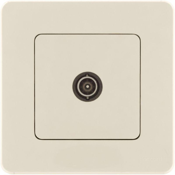 Розетка телевизионная оконечная TV Inspiria 10дБ 5-862мГц механизм сл. кость IEK 673871