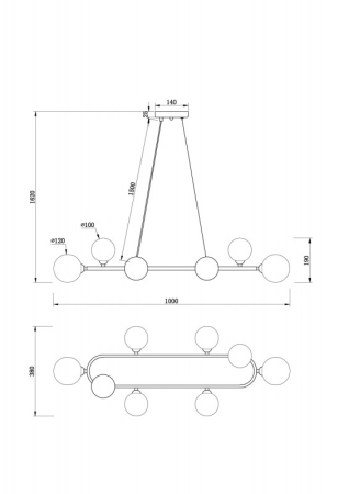 Подвесная люстра Freya FR5222PL-08B