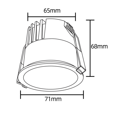 Crystal Lux CLT 082C1 WH 4000K