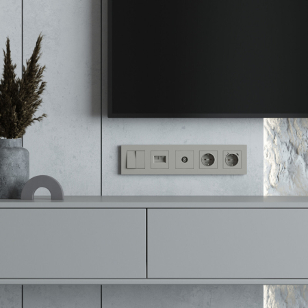 Рамка Werkel W0052917 дымчатый софт