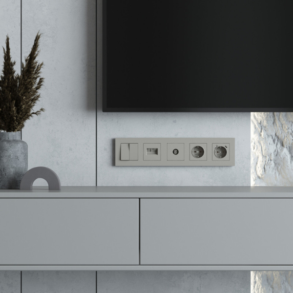 Рамка Werkel W0052917 дымчатый софт