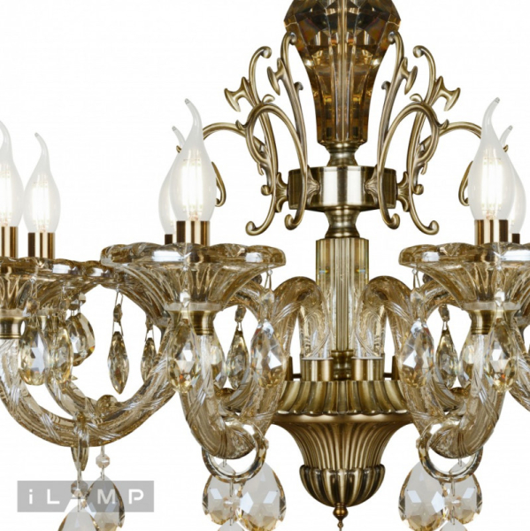 Подвесная люстра iLamp 61079-8 BR