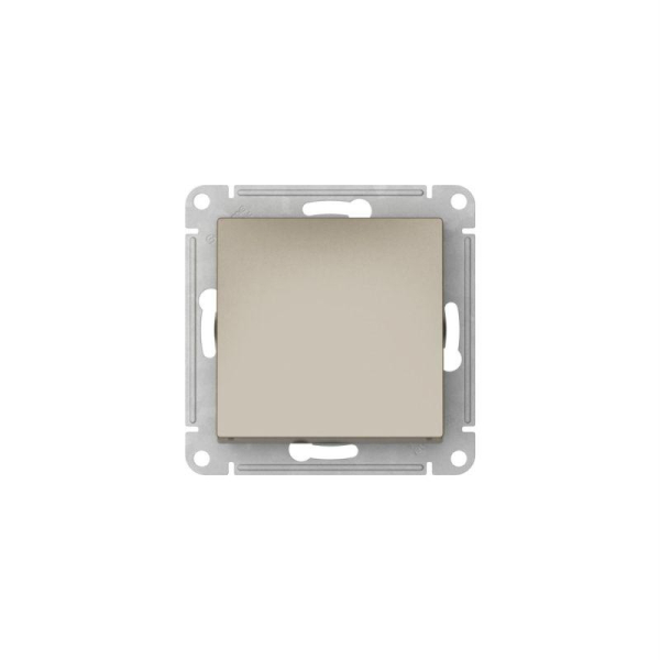 Выключатель 1-кл. AtlasDesign (сх. 1) 10AX быстрозажим. клем. механизм шампань SE ATN000511S