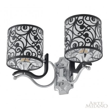 Бра Arte Milano 304957/2W Bk/Ni