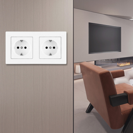 Розетка Arte Milano SET06-2-40-1x2 white