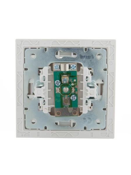 Розетка телевизионная оконечная TV СП Rain с зол. боковой вставкой бел. LEZARD 703-0226-130