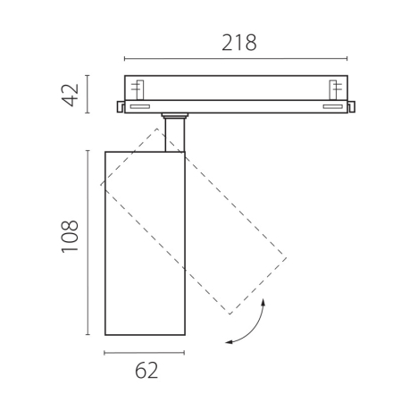 Светильник на шине Lightstar A5146DALI