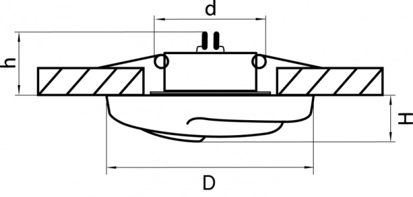 Встраиваемый светильник Lightstar 006400