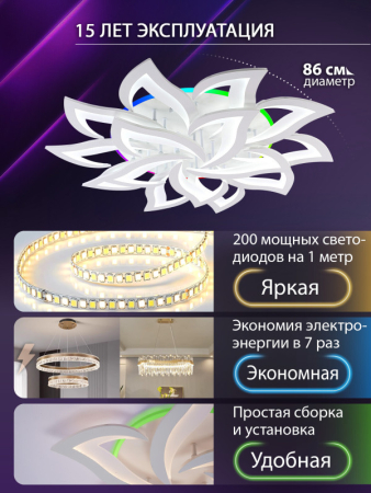 Накладная люстра Natali Kovaltseva LED LAMPS 81437
